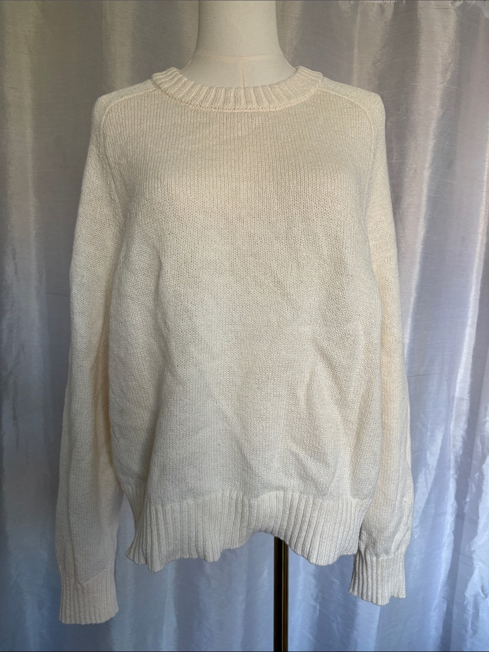 Simons Cream Crewneck Sweater